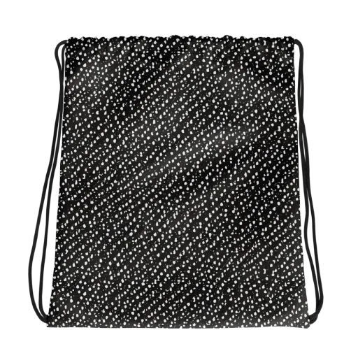 Obsidian Rain on a Drawstring Bag