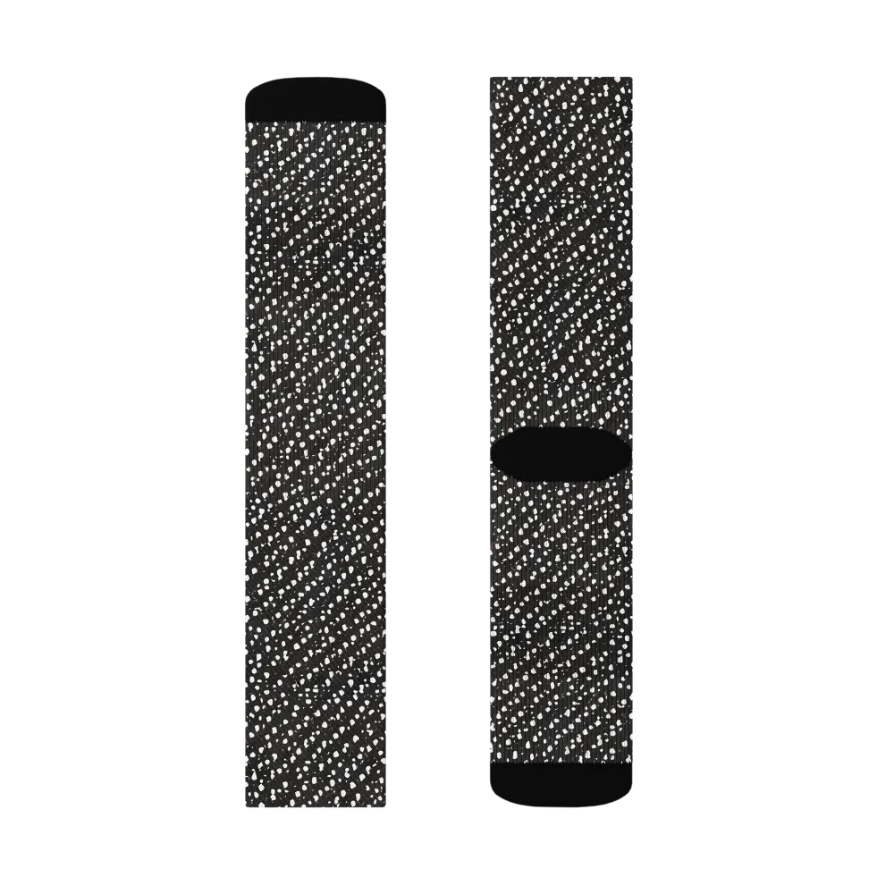 Obsidian Rain on Socks — Left Sock