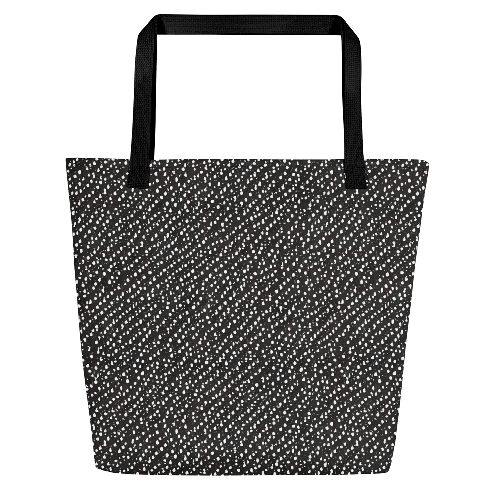 Obsidian Rain on Large Tote Bag W/ Pocket — Front