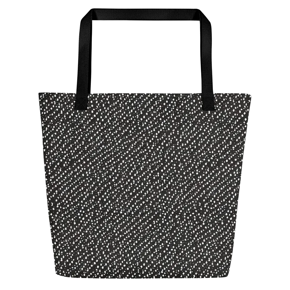 Obsidian Rain on Large Tote Bag W/ Pocket — Front