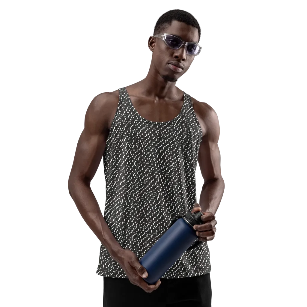 Obsidian Rain on Men's Tank Top — Front