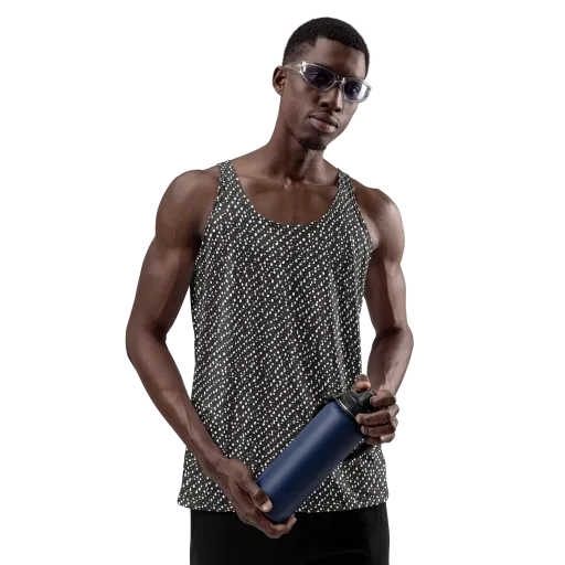 Obsidian Rain on a Men's Tank Top