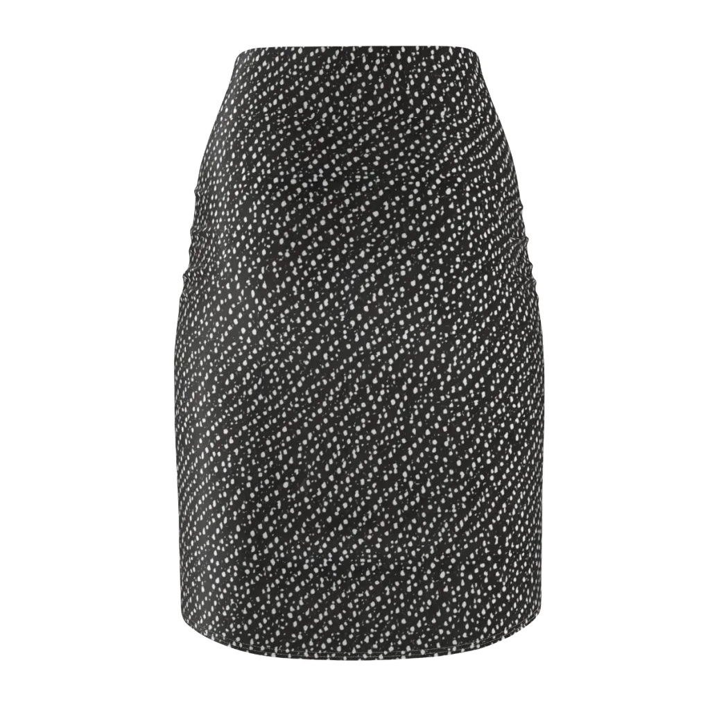 Obsidian Rain on Pencil Skirt — Back