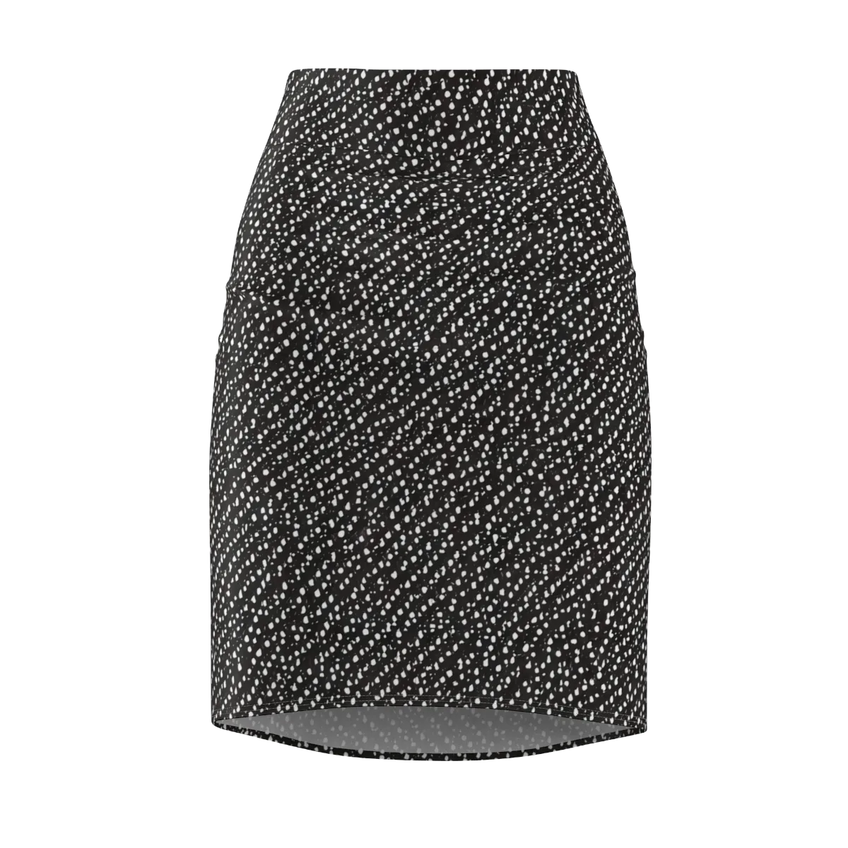 Obsidian Rain on Pencil Skirt — Front