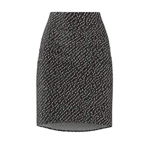 Obsidian Rain on a Pencil Skirt