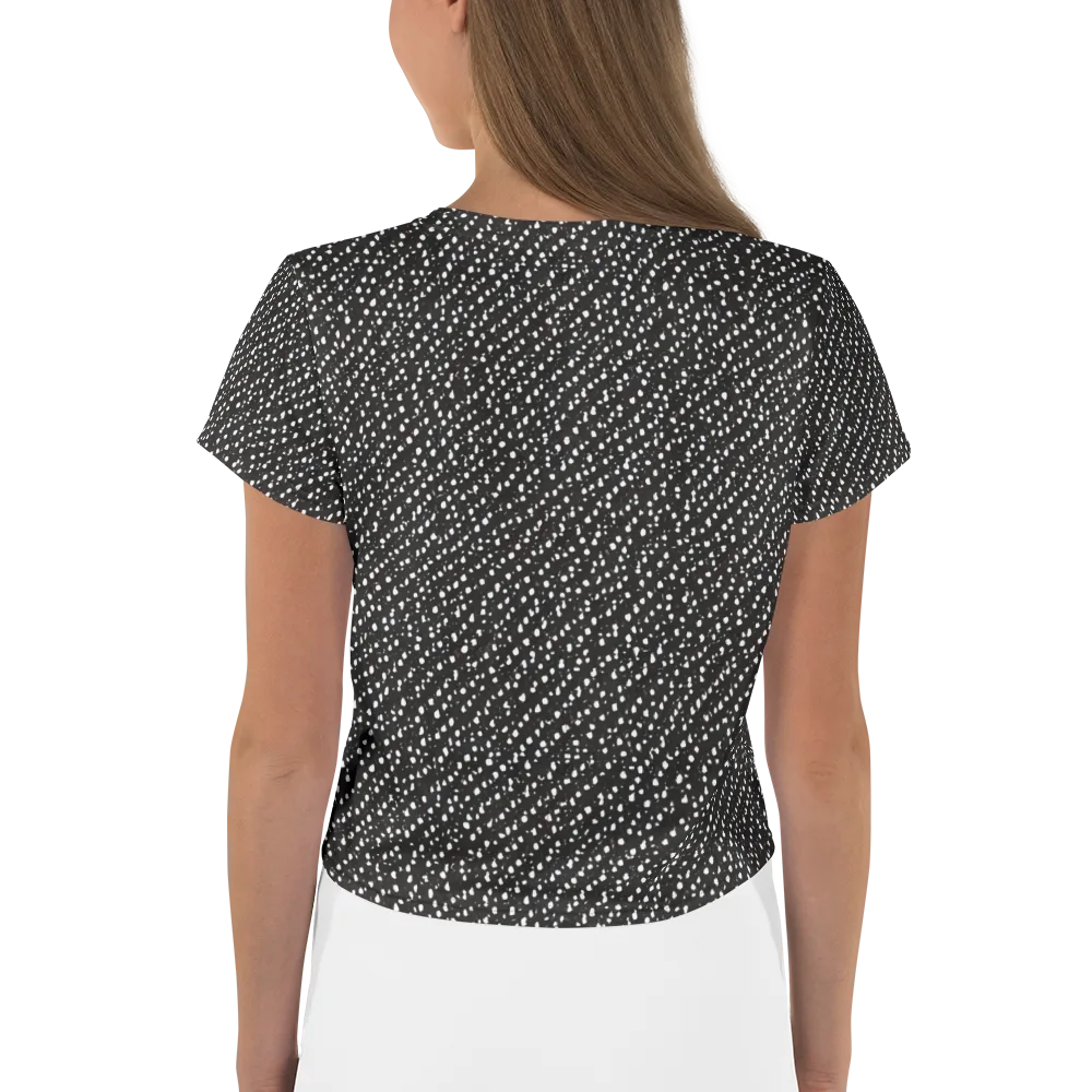 Obsidian Rain on Crop Tee — Back