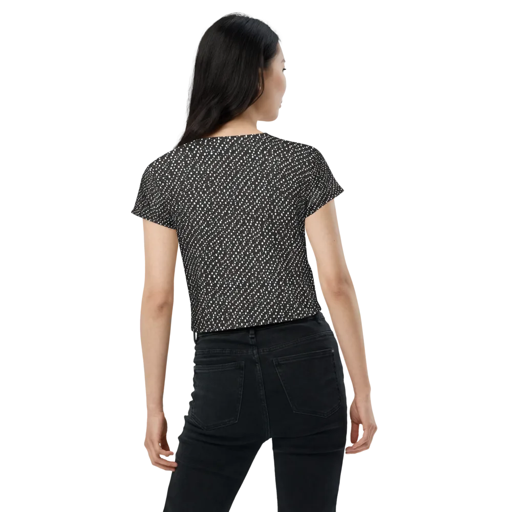 Obsidian Rain on Crop Tee — Back