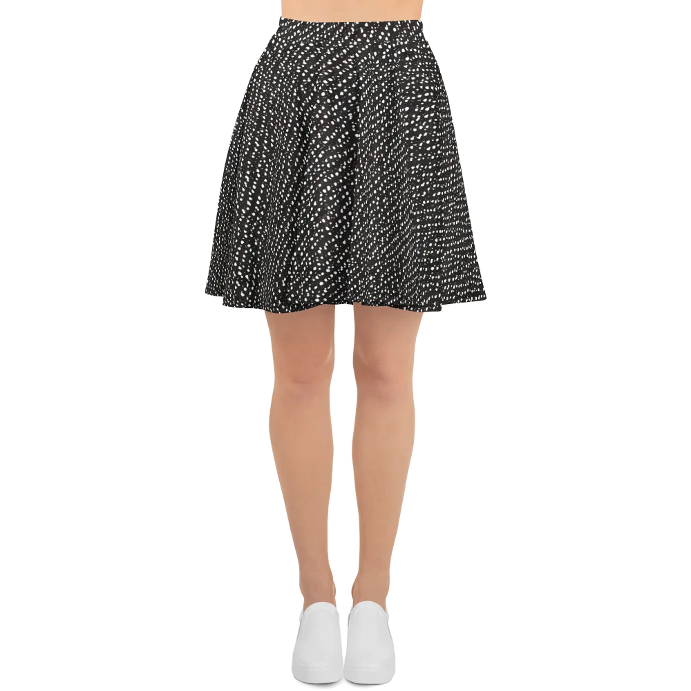 Obsidian Rain on Skater Skirt — Front