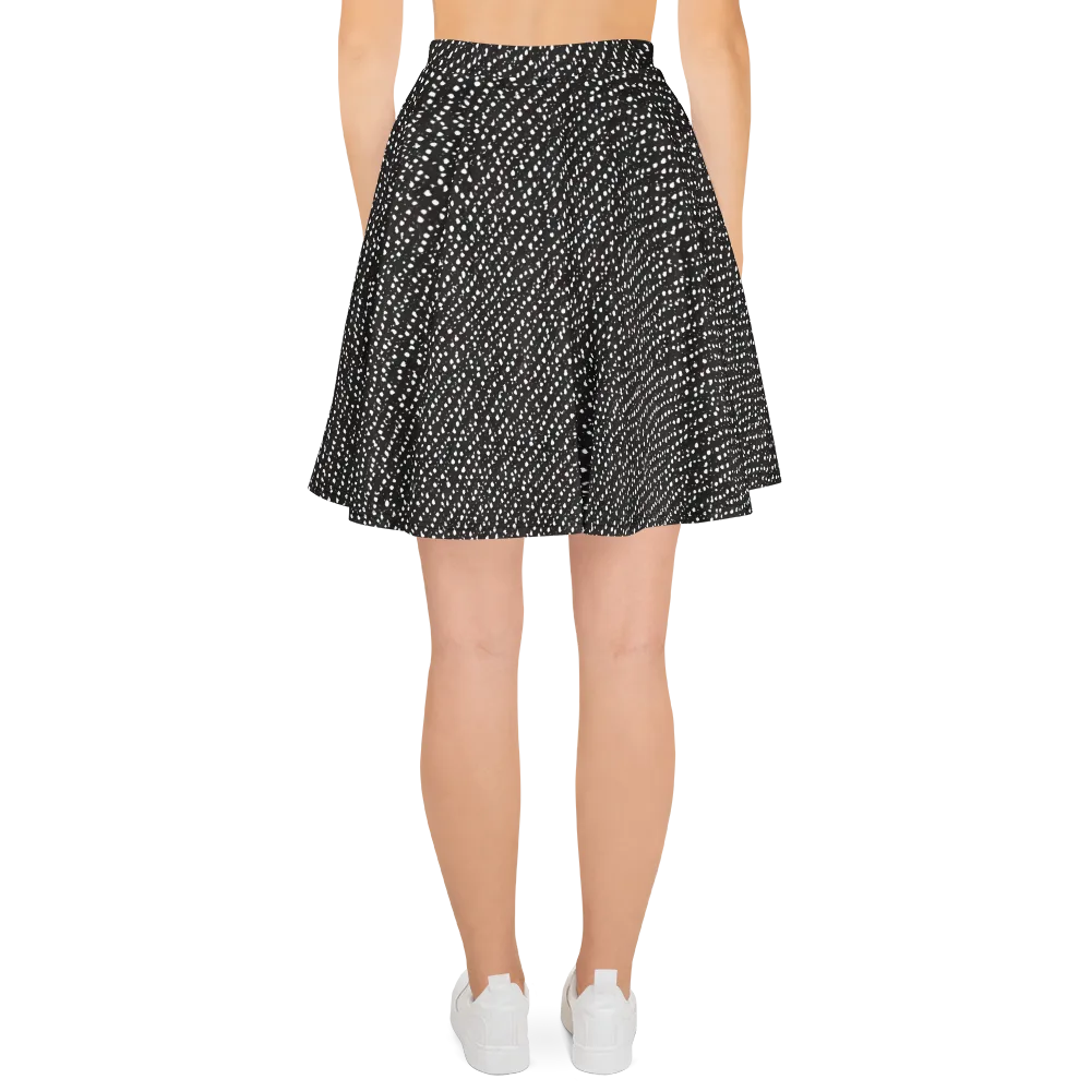 Obsidian Rain on Skater Skirt — Back