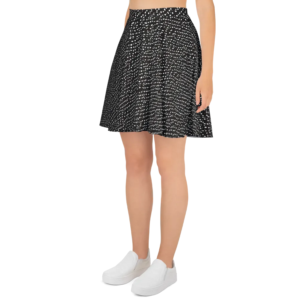 Obsidian Rain on Skater Skirt — Left
