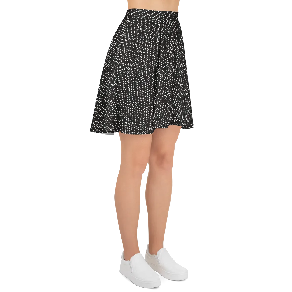 Obsidian Rain on Skater Skirt — Right