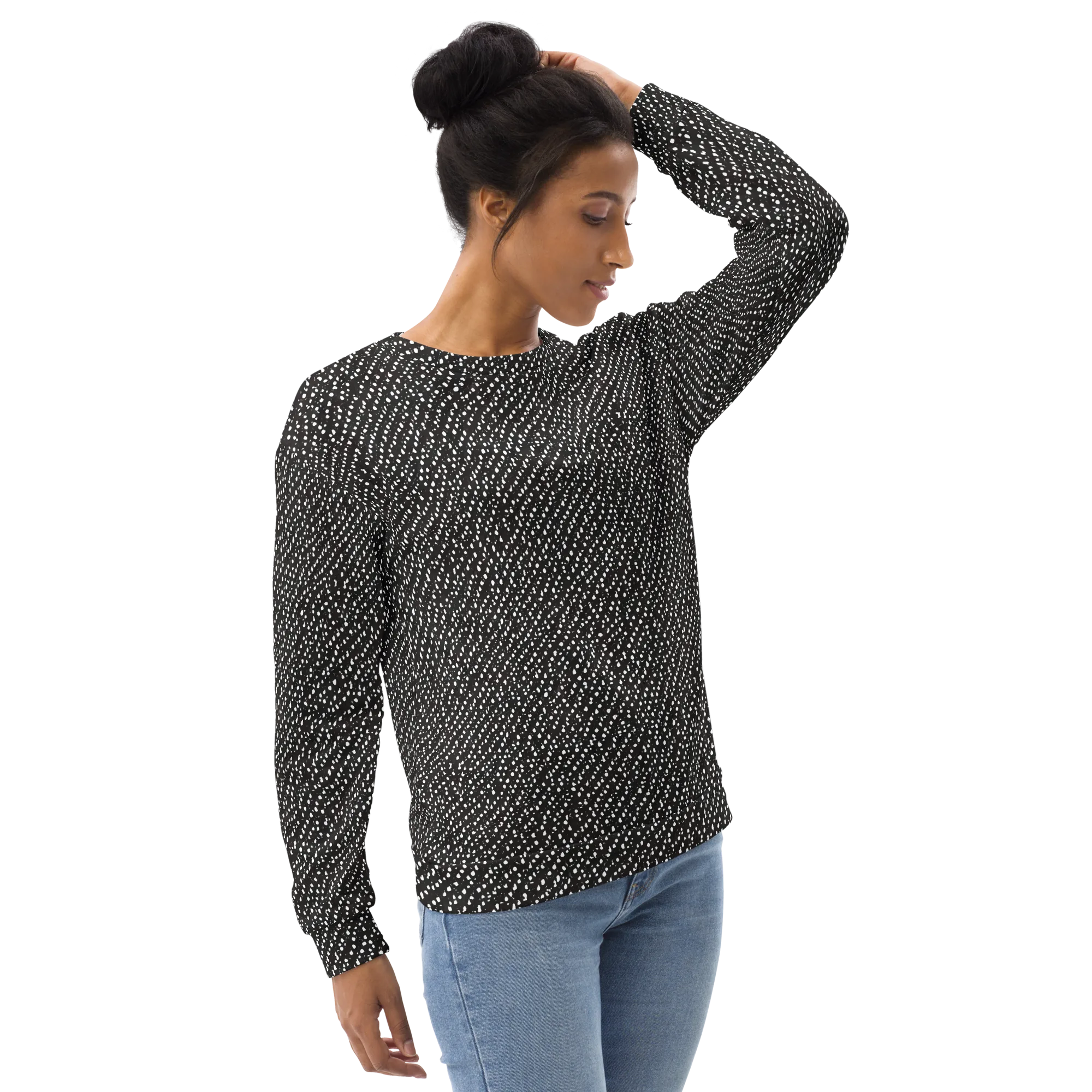 Obsidian Rain on Sweatshirt — Right Front