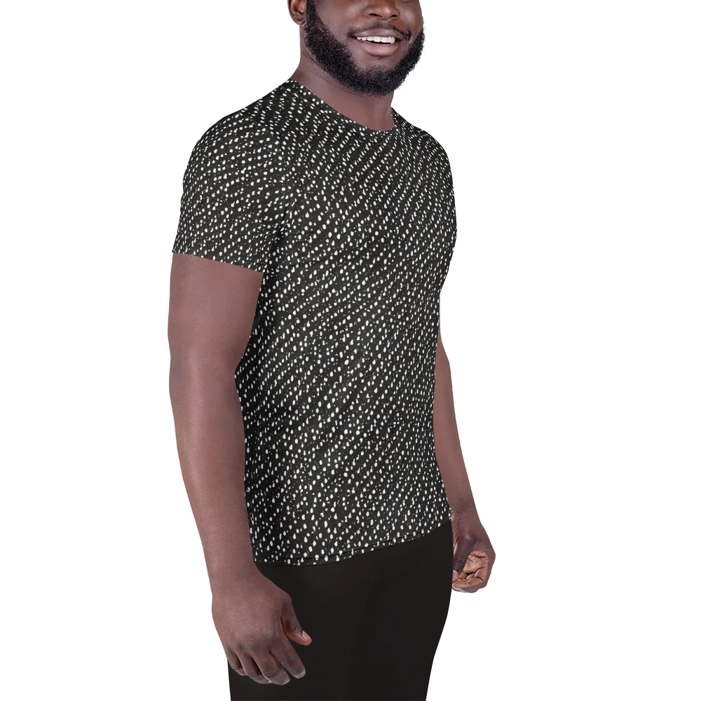 Obsidian Rain on Men's Athletic T-Shirt — Right