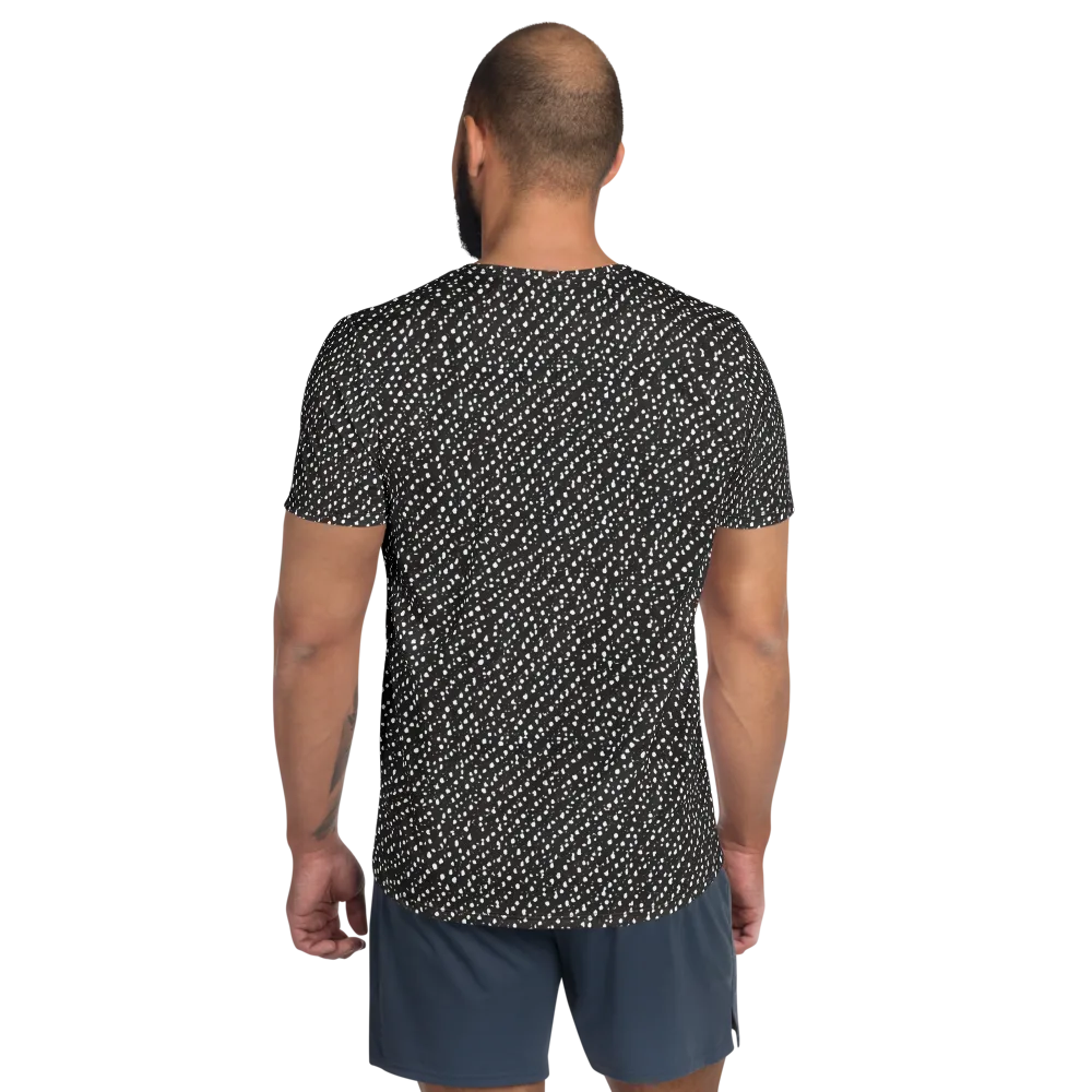 Obsidian Rain on Men's Athletic T-Shirt — Back