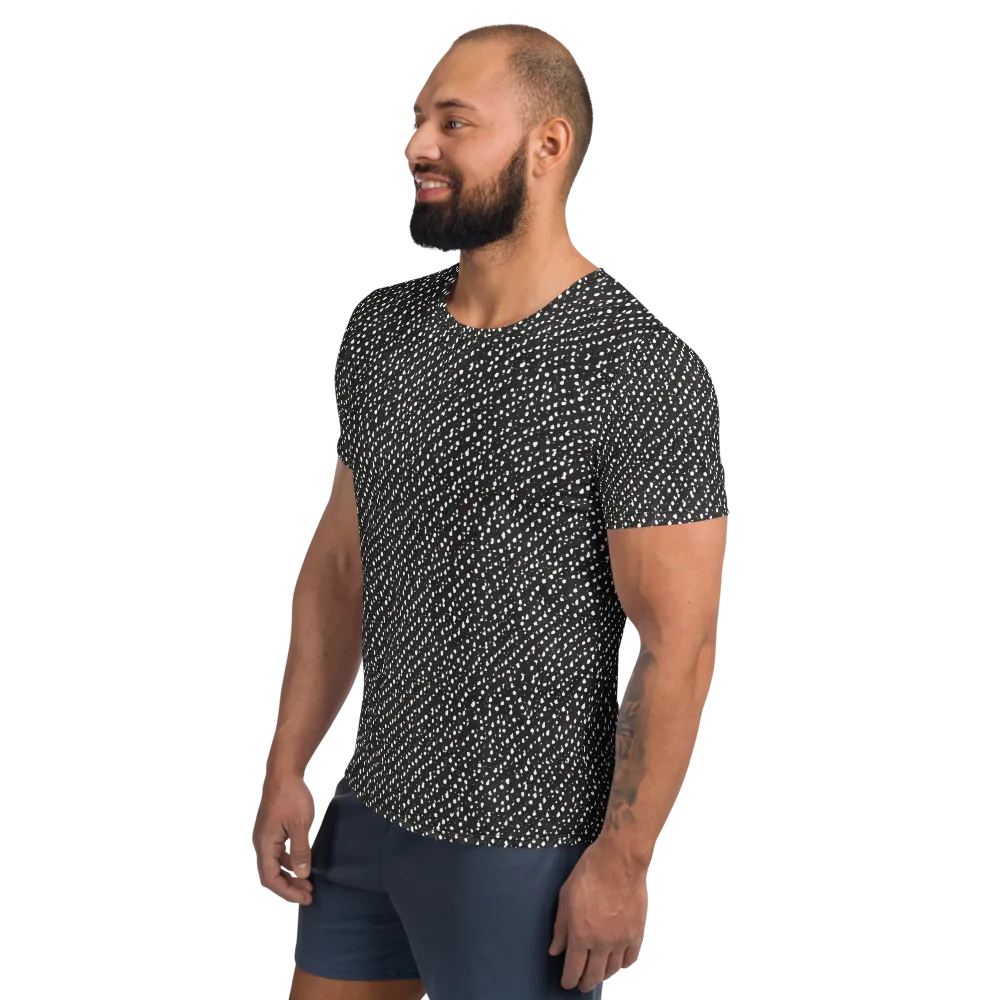 Obsidian Rain on Men's Athletic T-Shirt — Left