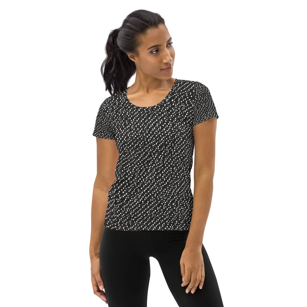 Obsidian Rain on Women's Athletic T-Shirt — Front