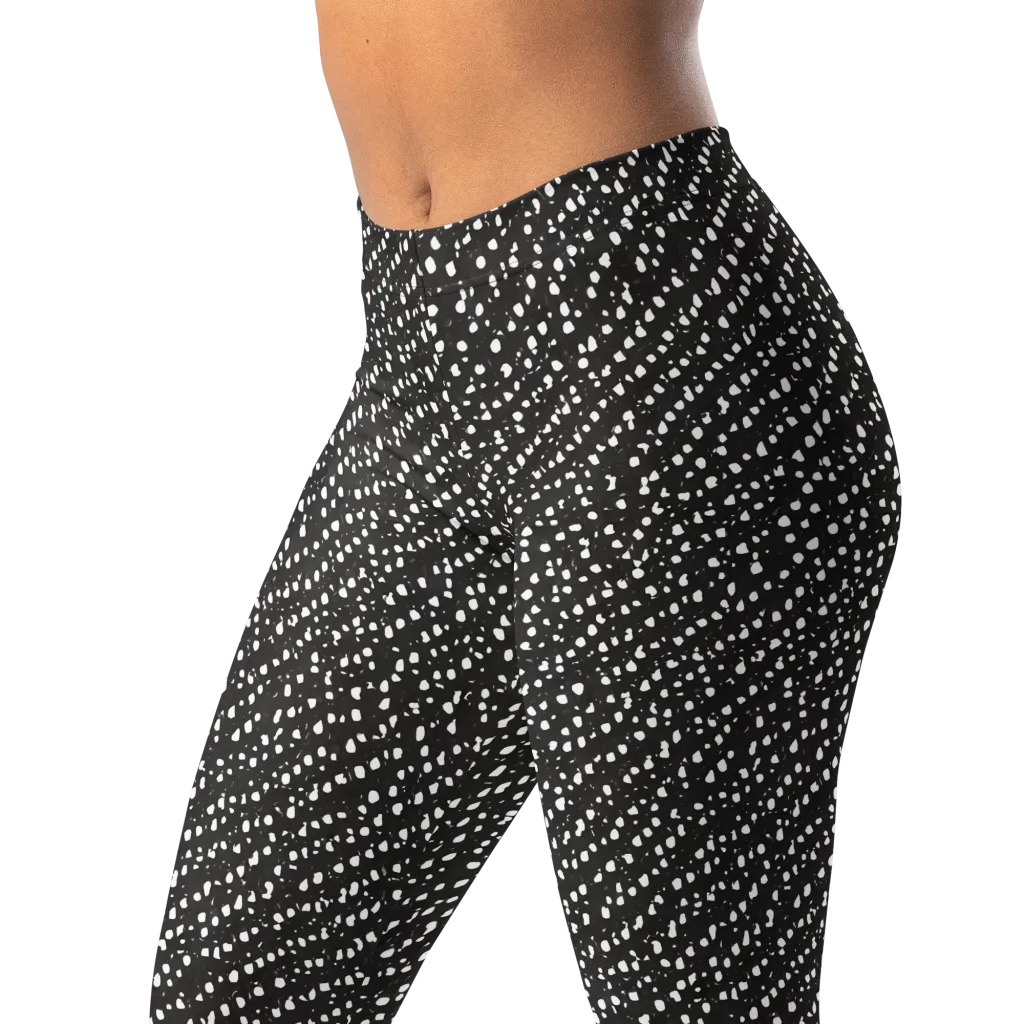 Obsidian Rain on Leggings — Left Front