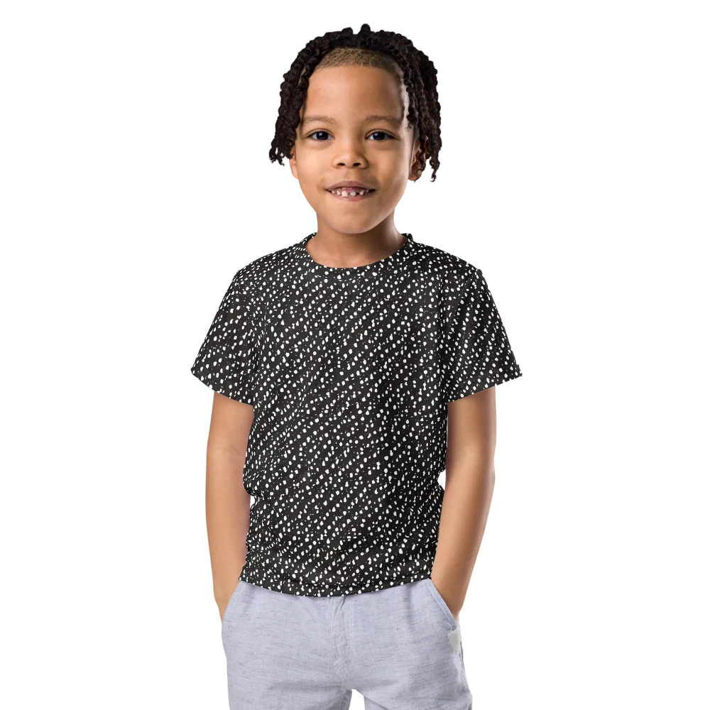 Obsidian Rain on Kids Crew Neck T-Shirt — Front