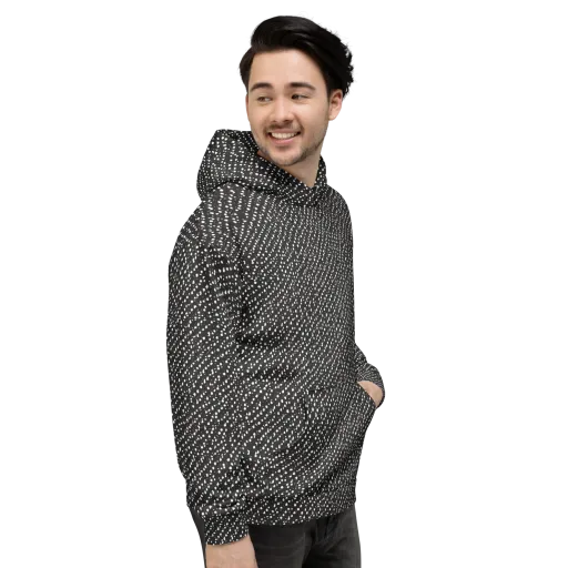 Obsidian Rain on a Hoodie