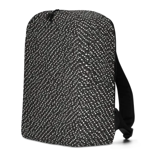 Obsidian Rain on a Minimalist Backpack