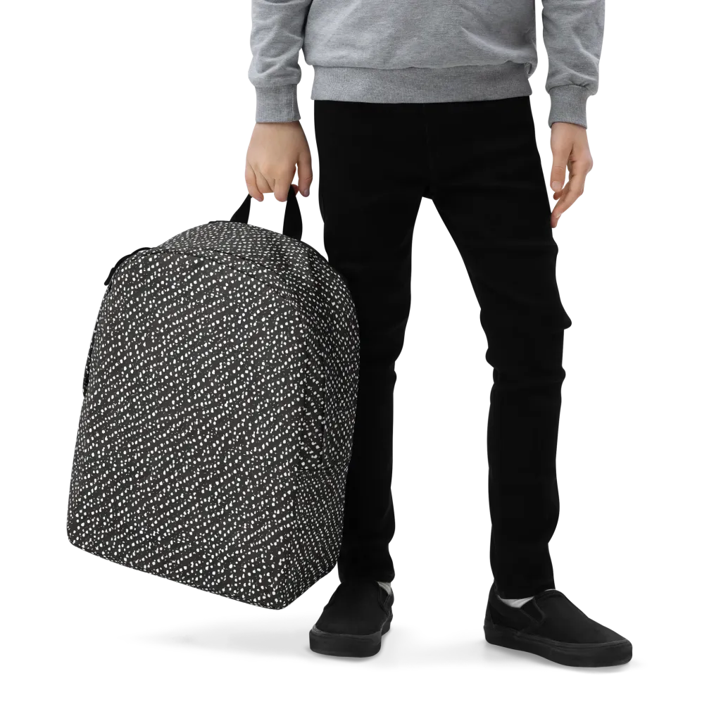 Obsidian Rain on Minimalist Backpack — Zoomed-in