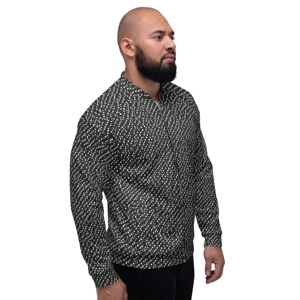 Obsidian Rain on Bomber Jacket — Right