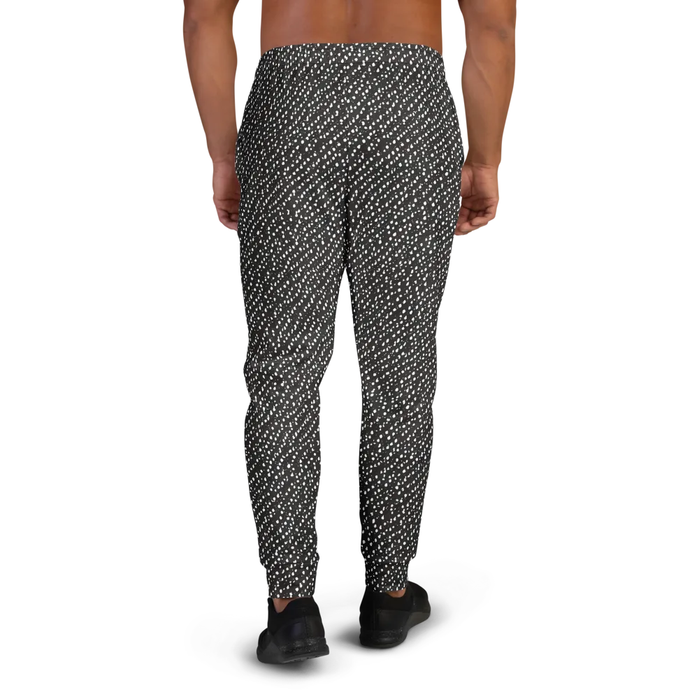 Obsidian Rain on Men's Joggers — Back