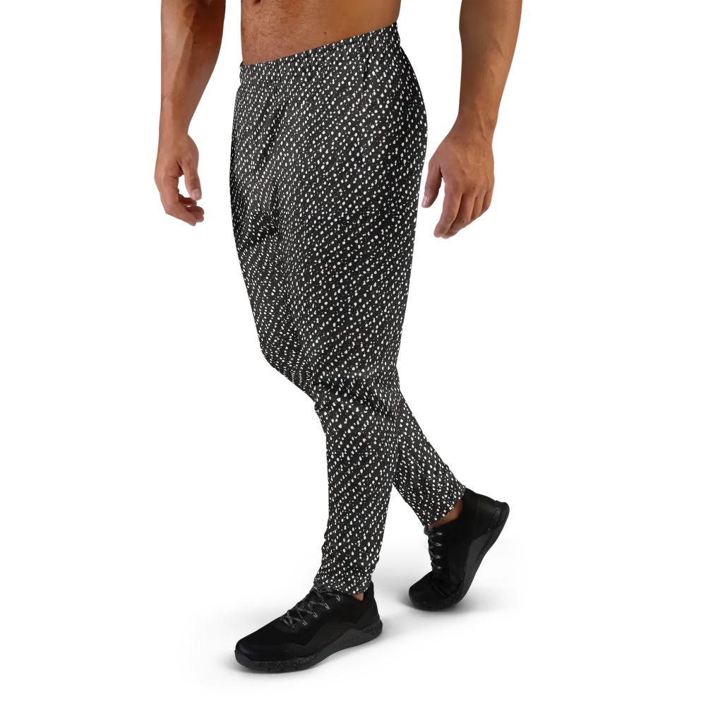 Obsidian Rain on Men's Joggers — Left