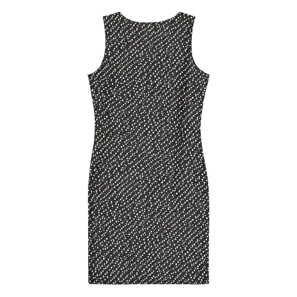 Obsidian Rain on Bodycon Dress — Back