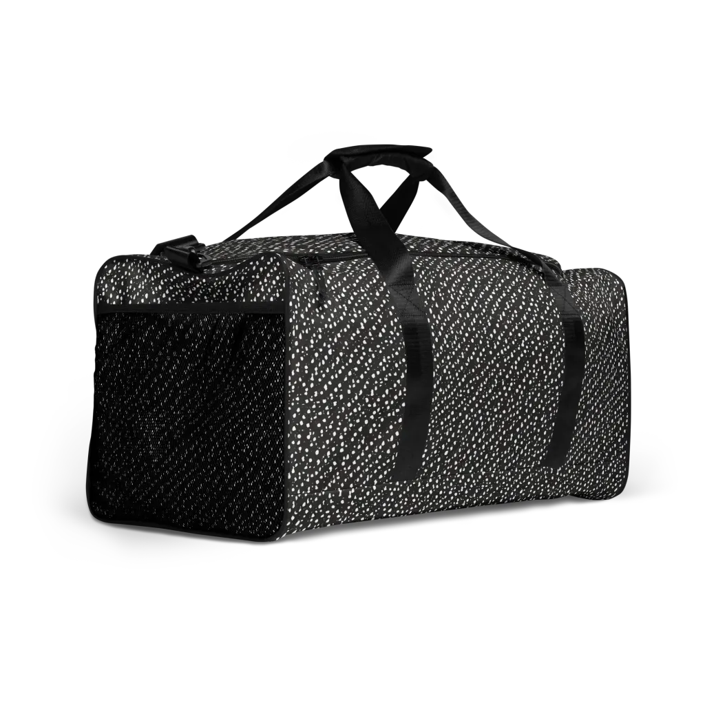 Obsidian Rain on Duffle Bag — Right Front