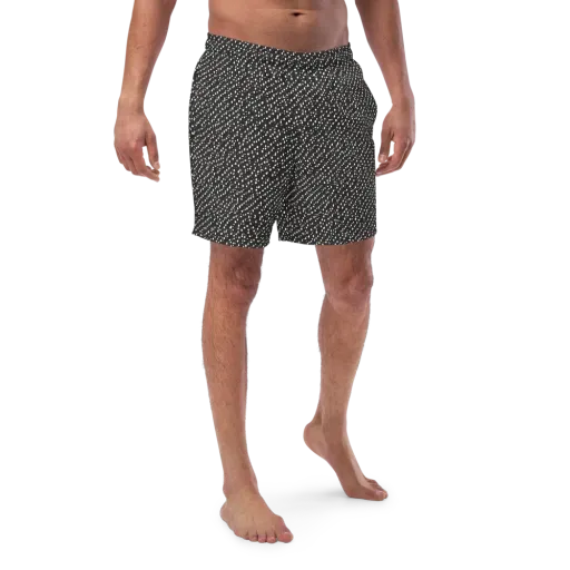 Obsidian Rain on a Swim Trunks