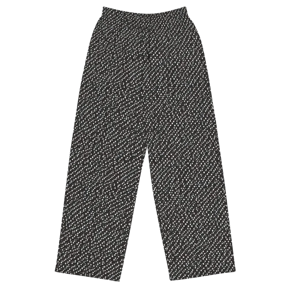 Obsidian Rain on Wide-Leg Pants — Front