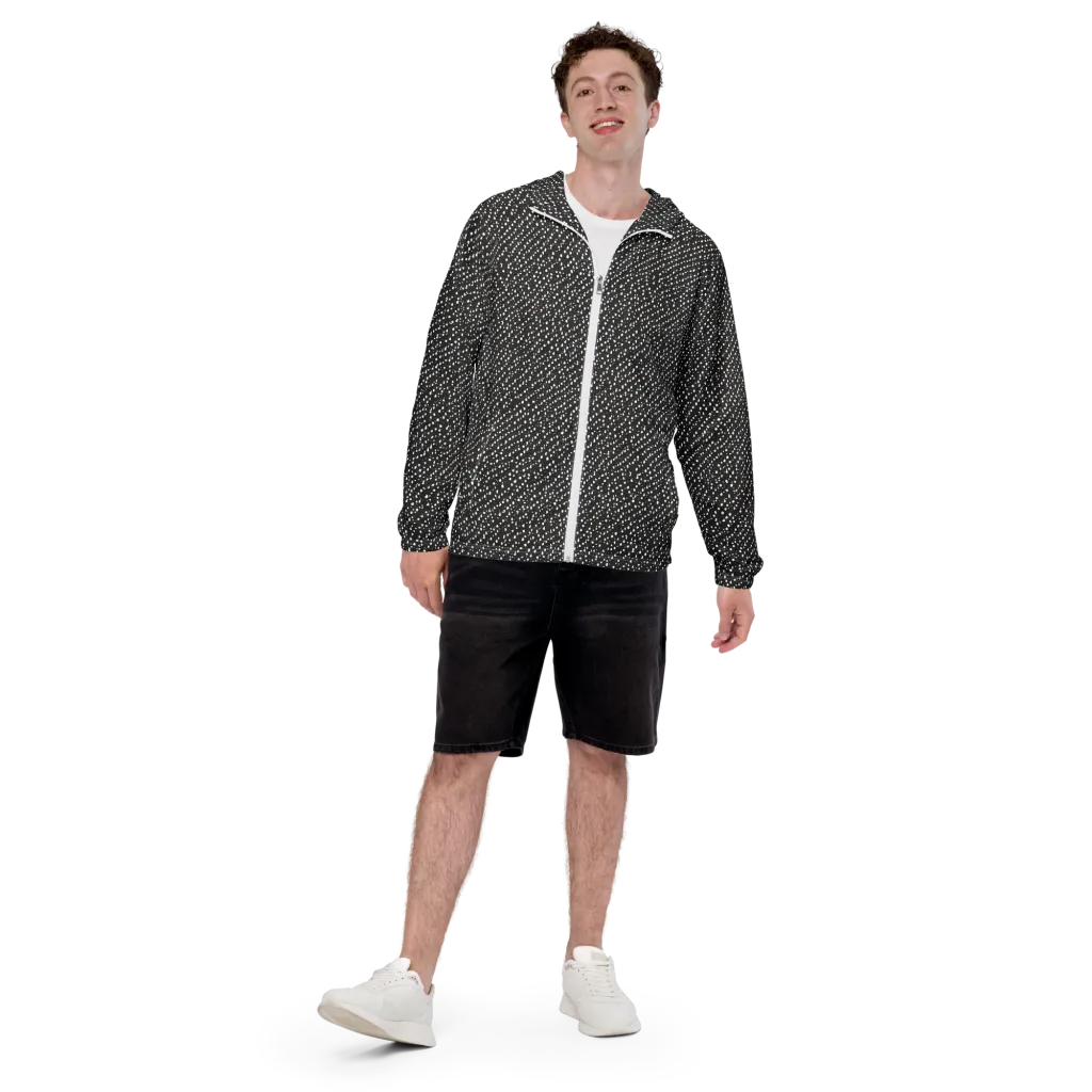 Obsidian Rain on Men's Windbreaker — Front
