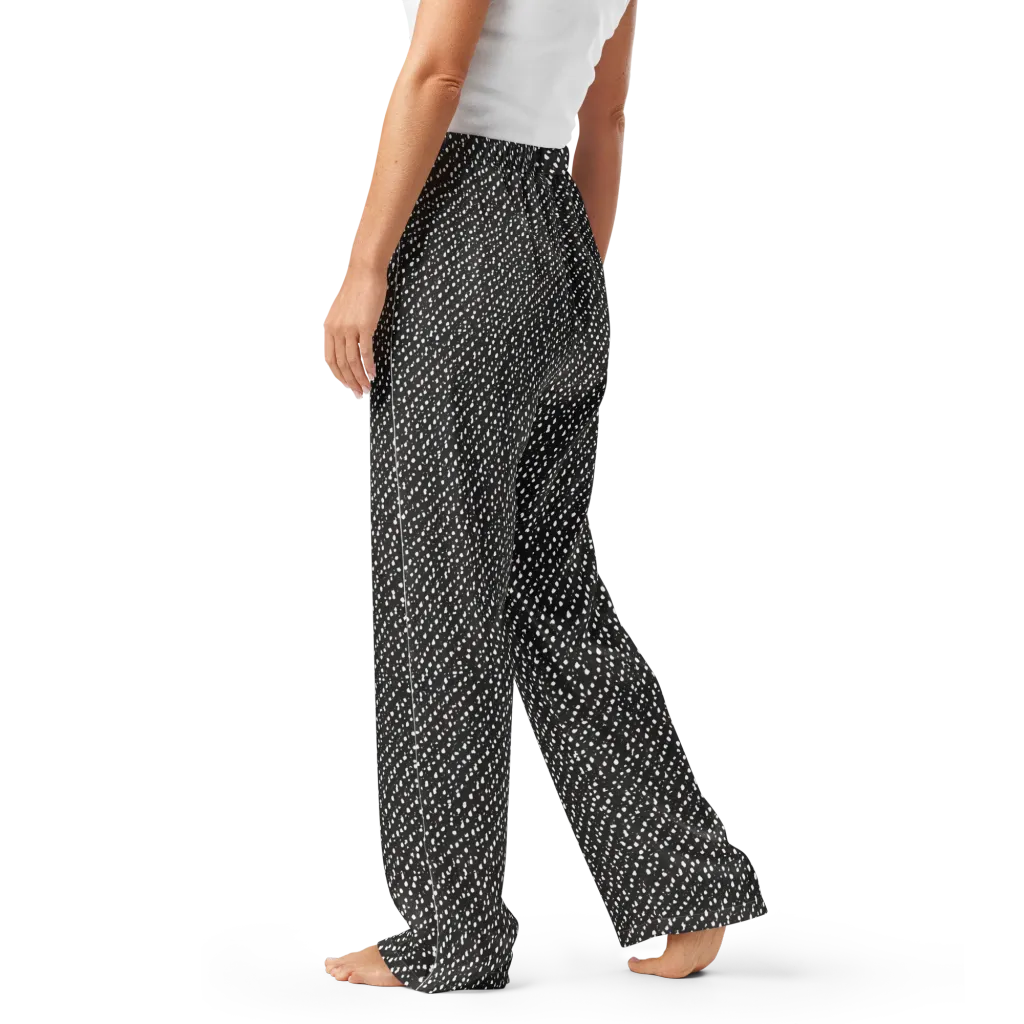 Obsidian Rain on Women's Pajama Pants — Left