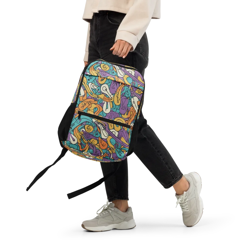 Riotous Rhythm on Utility Backpack — Front