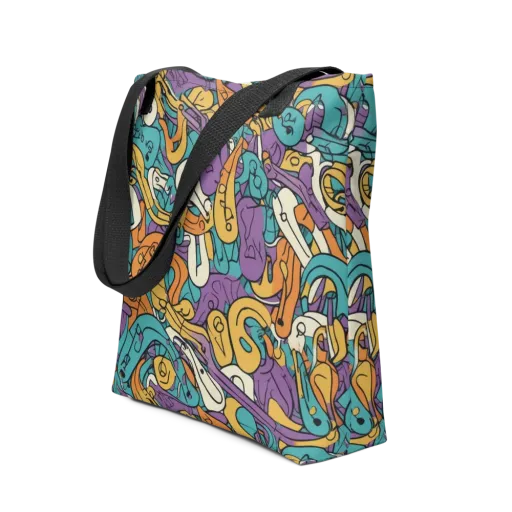 Riotous Rhythm on a Tote Bag