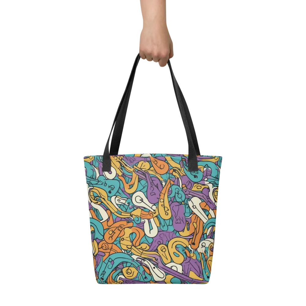 Riotous Rhythm on Tote Bag — Front