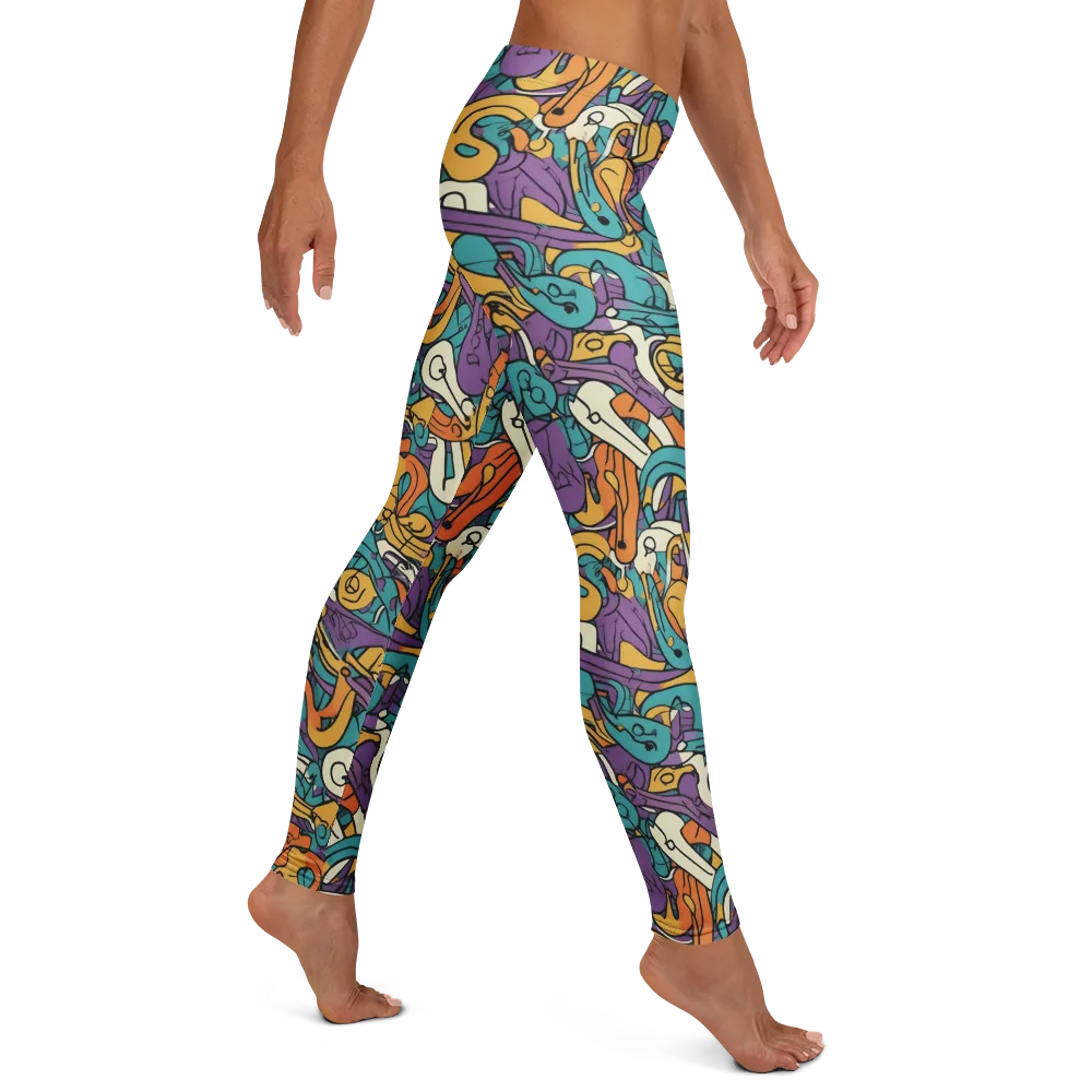 Riotous Rhythm on Leggings — Right
