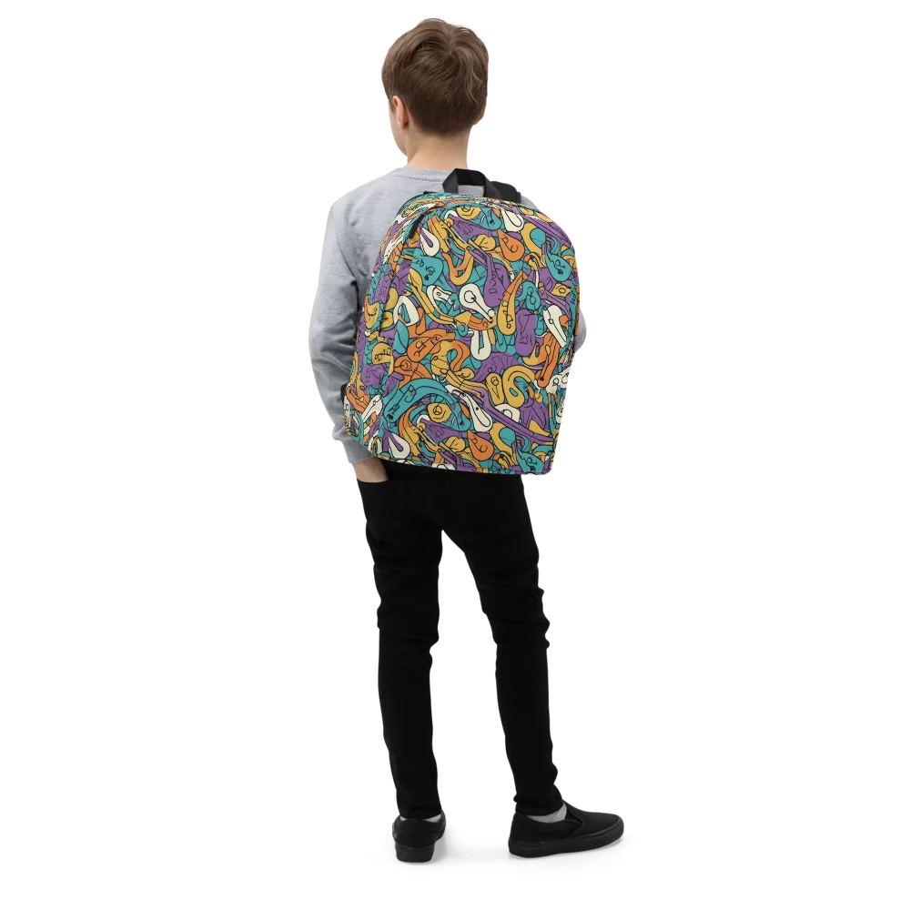 Riotous Rhythm on Minimalist Backpack — Right Front