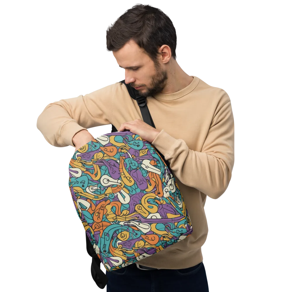 Riotous Rhythm on Minimalist Backpack — Front