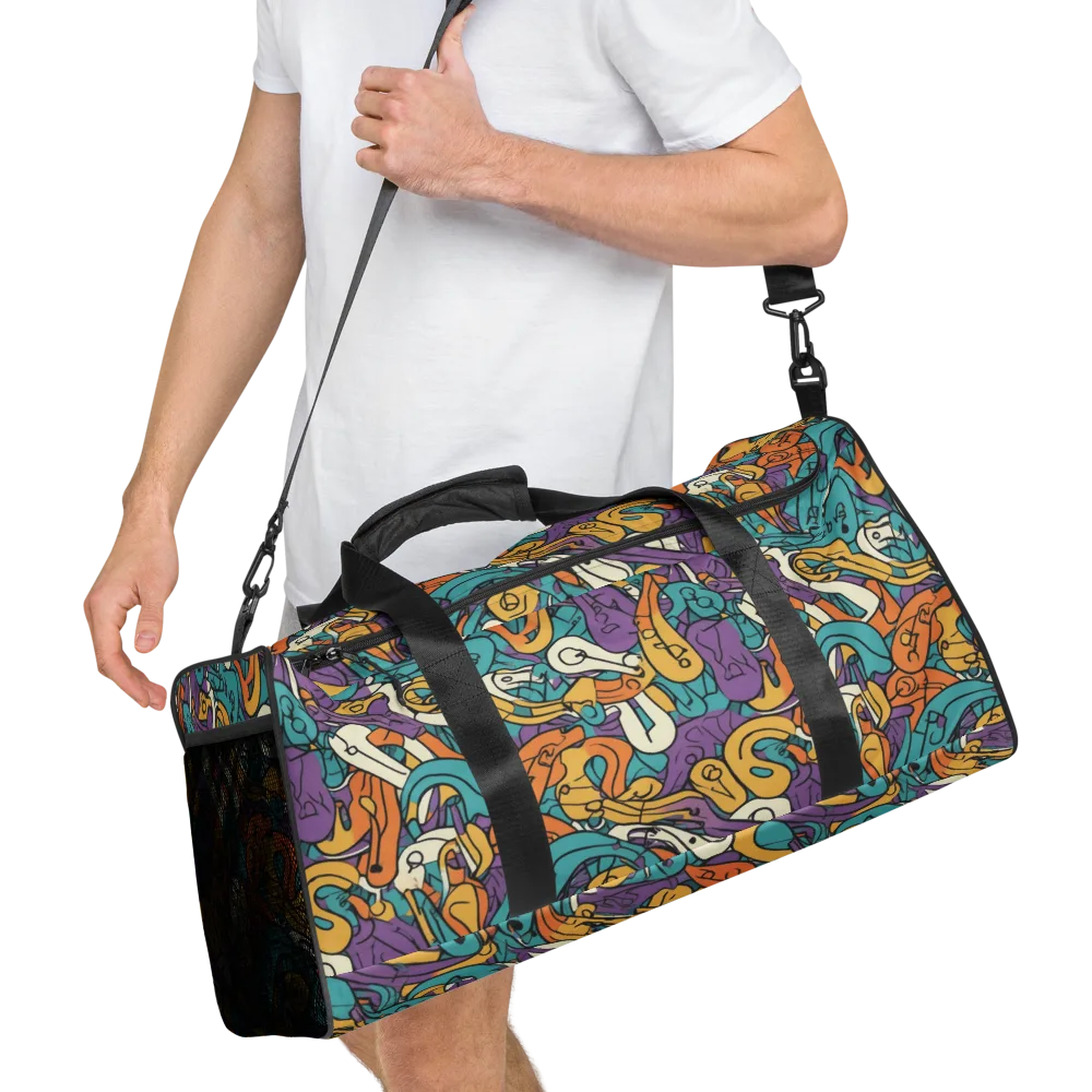 Riotous Rhythm on Duffle Bag — Right Front