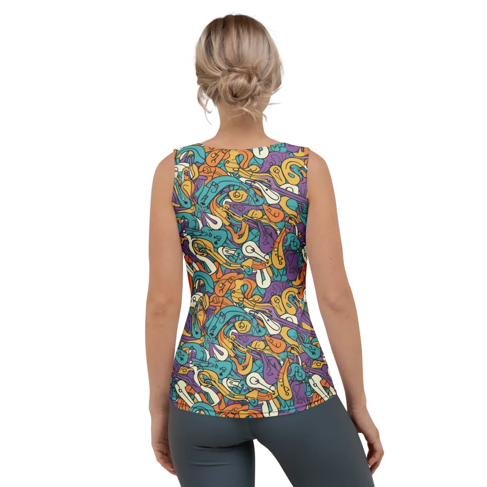 Riotous Rhythm on Women's Tank Top — Back