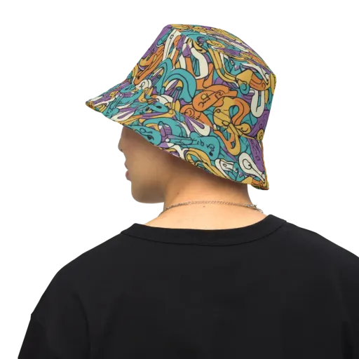Riotous Rhythm on a Reversible Bucket Hat