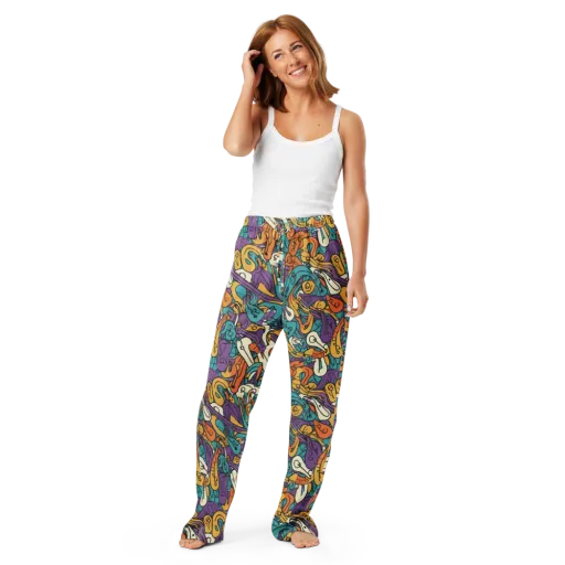 Riotous Rhythm on a Women's Pajama Pants