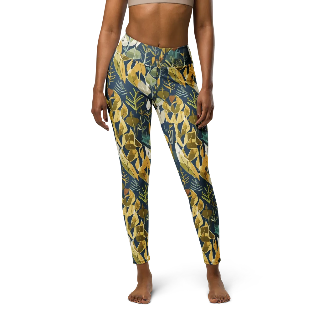 Gilded Understory on Yoga Leggings — Front