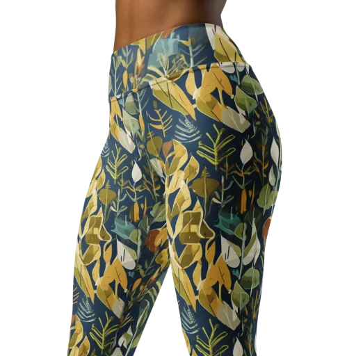 Gilded Understory on a Yoga Leggings