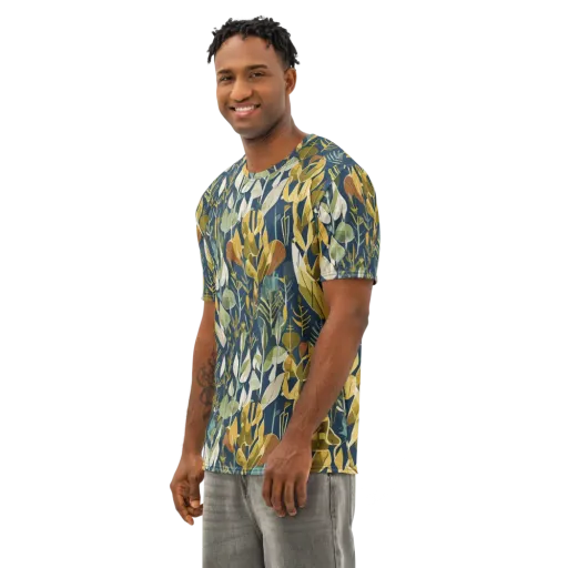 Gilded Understory on a Men's Cotton Crew Neck T-Shirt