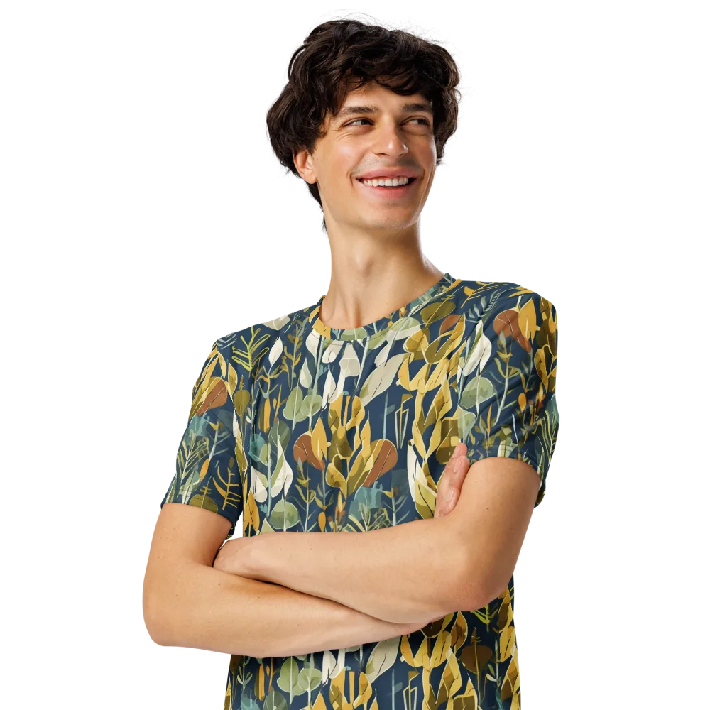 Gilded Understory on Men's Crew Neck T-Shirt — Left Front