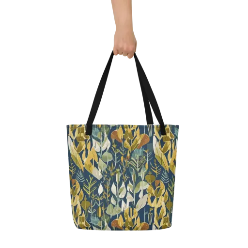 Gilded Understory on a Large Tote Bag W/ Pocket