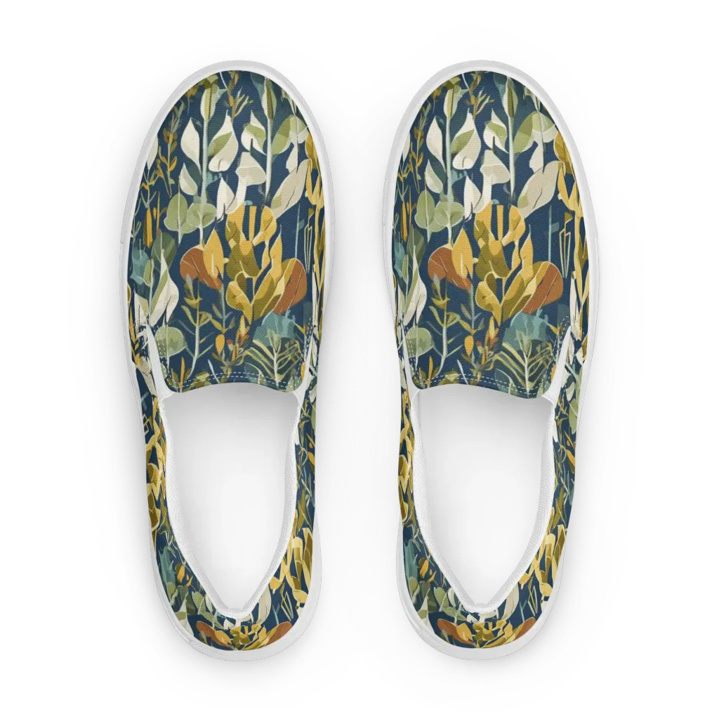 Gilded Understory on Women's Slip-On Canvas Shoes — Front